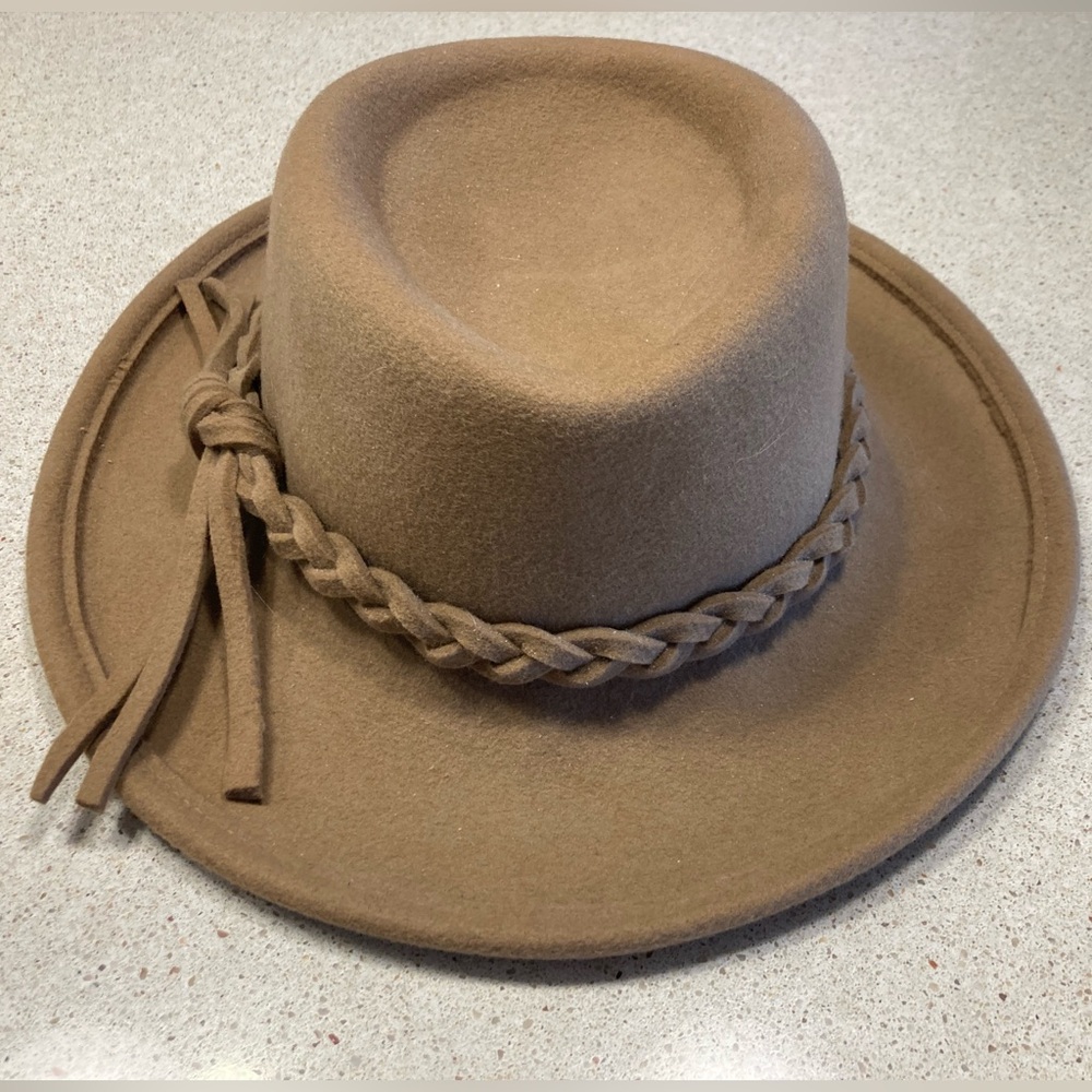 Woolrich Tan Braided Wool Hat